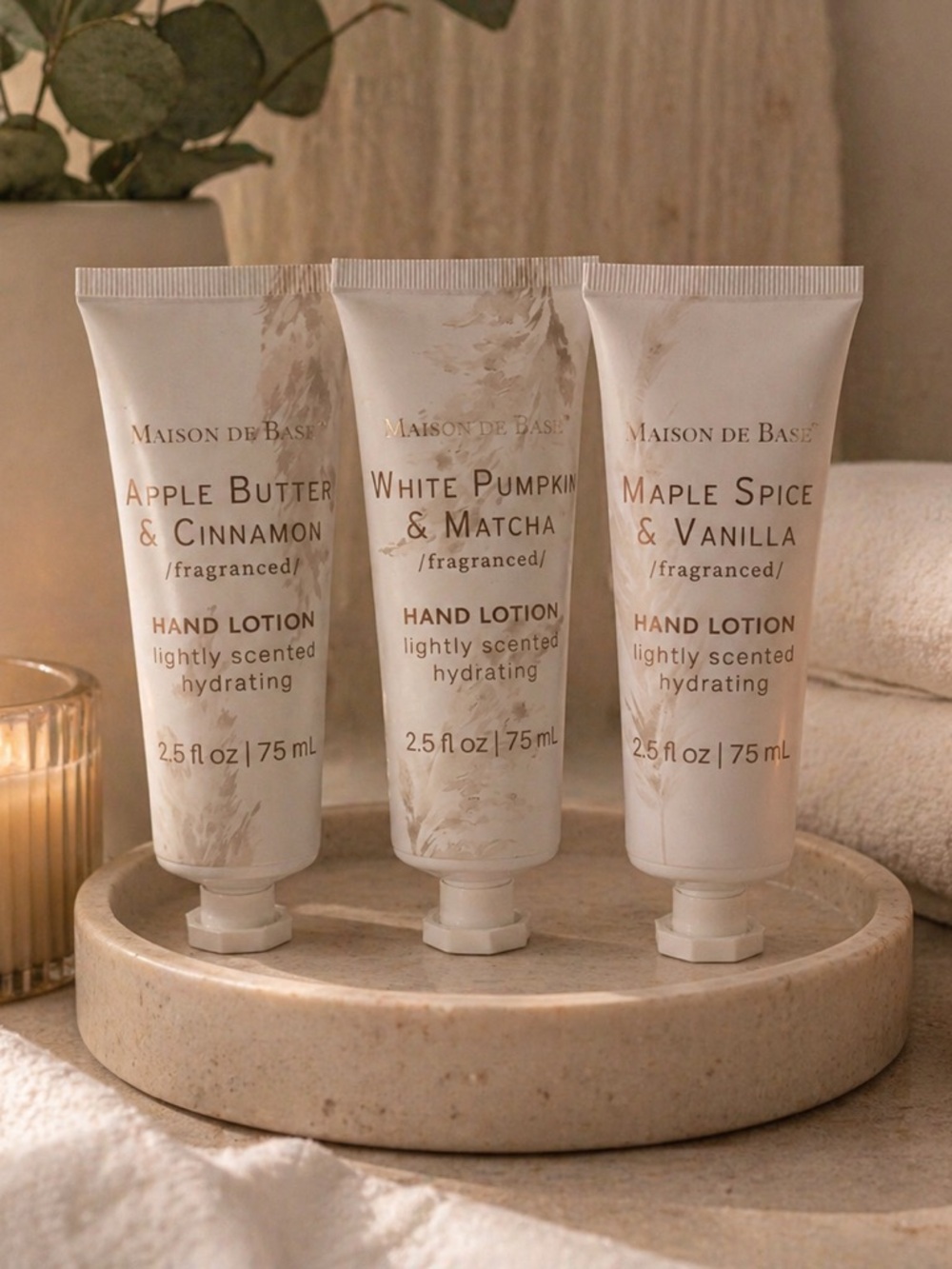 Maison de Base Fall Hand Lotion Set | Apple Butter Cinnamon Pumpkin Matcha Maple